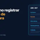 ADR: como registrar decisões de arquitetura (com modelo pronto)